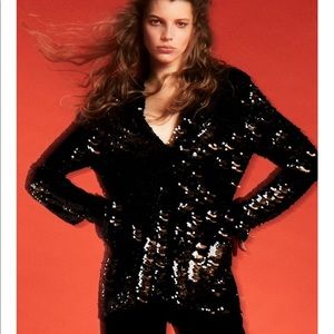ZARA SEQUINS BLOUSE